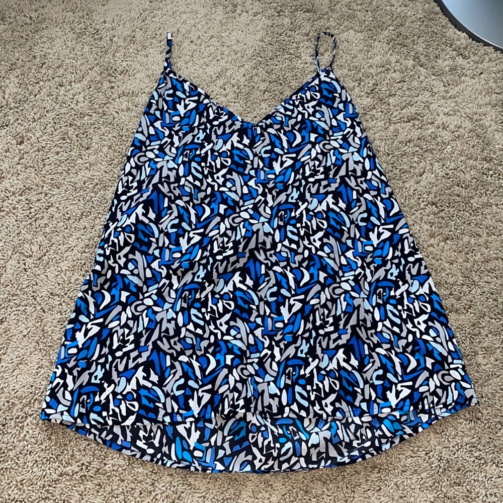 Multicolor, patterened tank top
